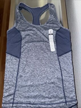 Women’s Xersion Navy Racerback Tank Top